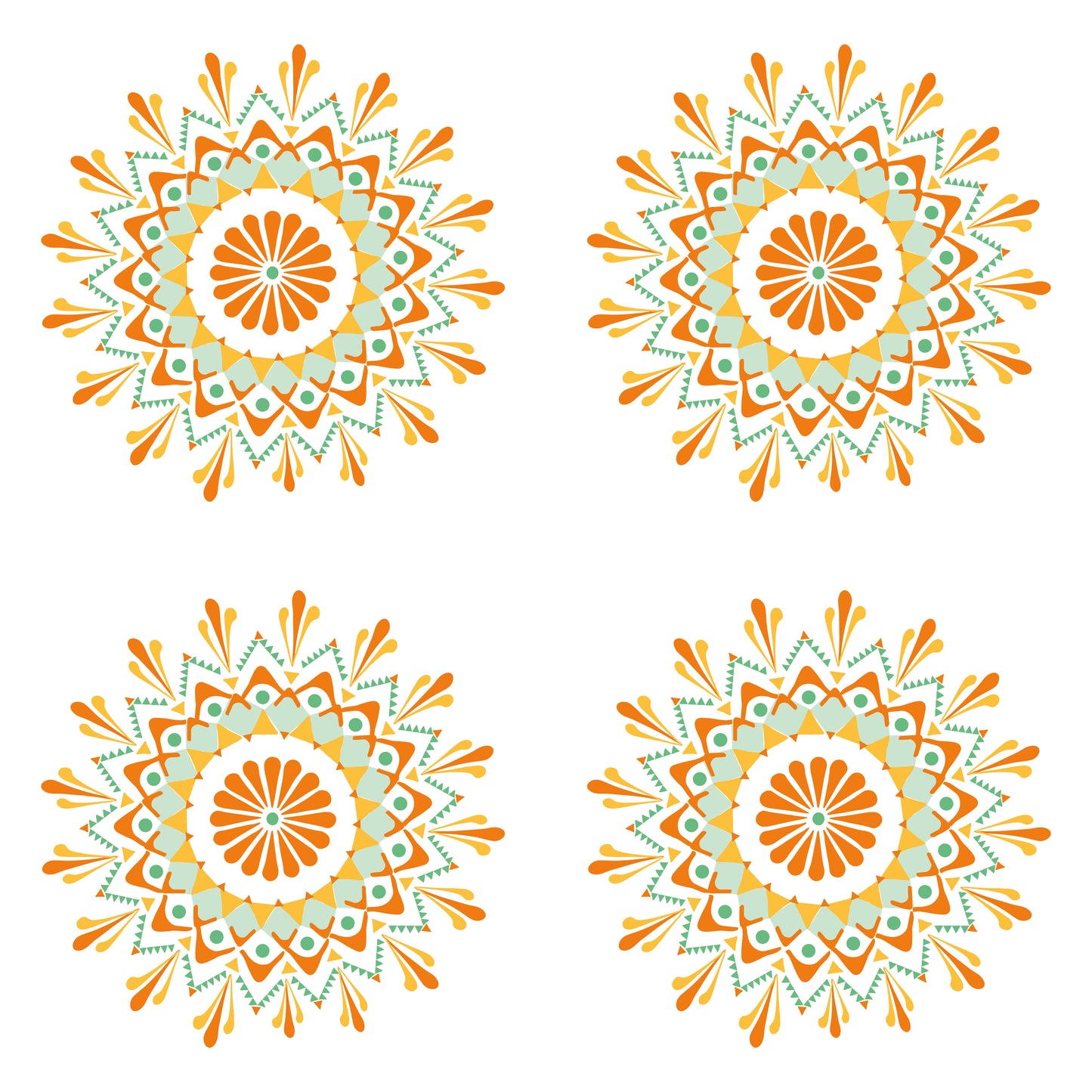 Tissue-Servietten „Frühlings-Stern“ (20 Stück 33×33 cm) – Sorbisches Muster