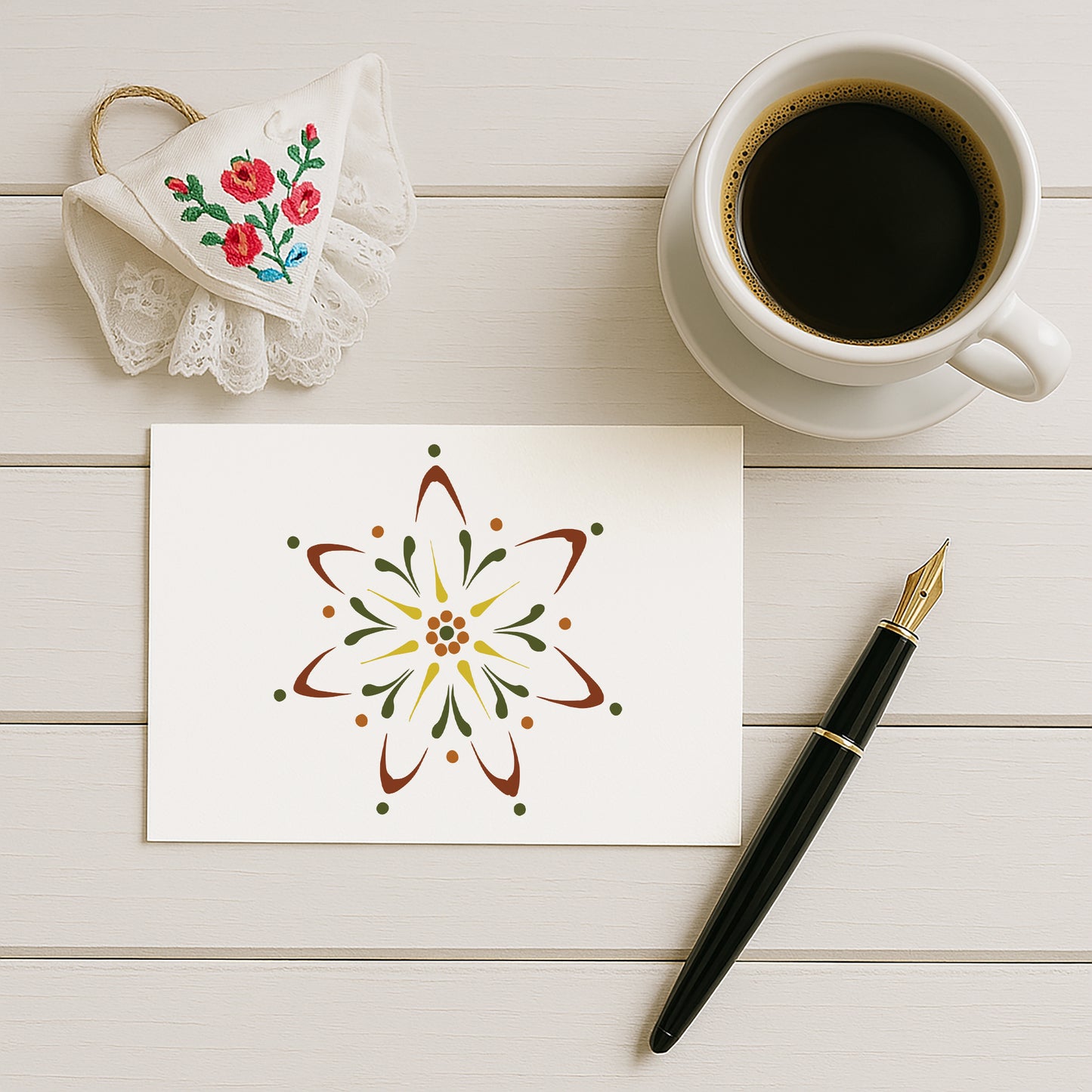 Postkarten-Set „Herbst & Blüte“ | Sorbische Muster in 10 Designs