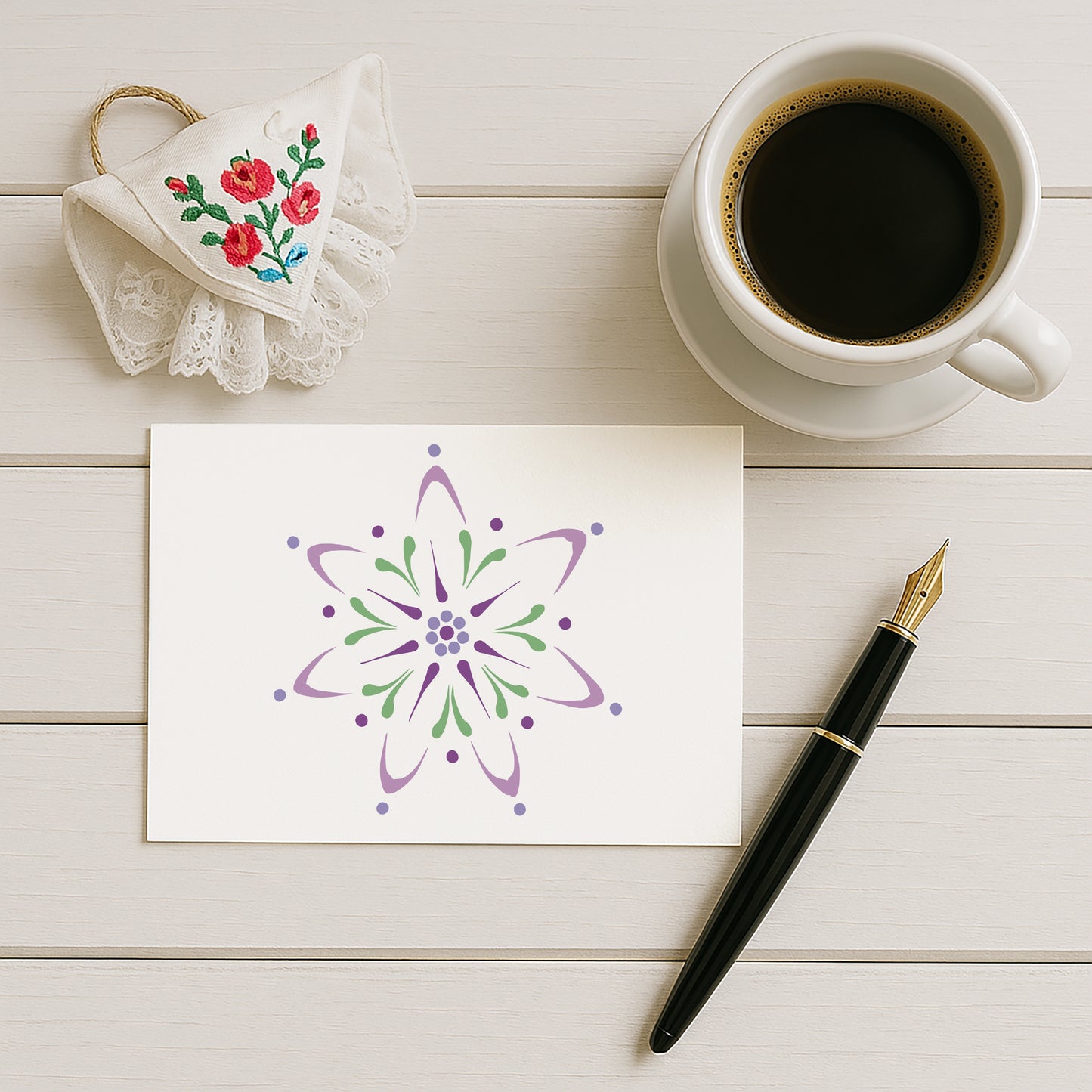 Postkarten-Set „Sommer & Blüte“ | Sorbische Muster in 10 Designs