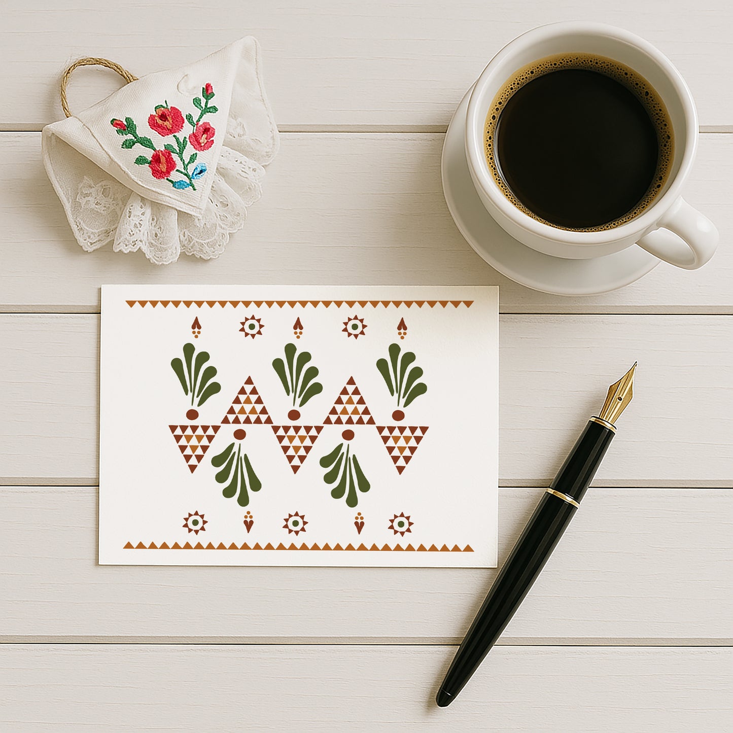 Postkarten-Set „Herbst & Blüte“ | Sorbische Muster in 10 Designs