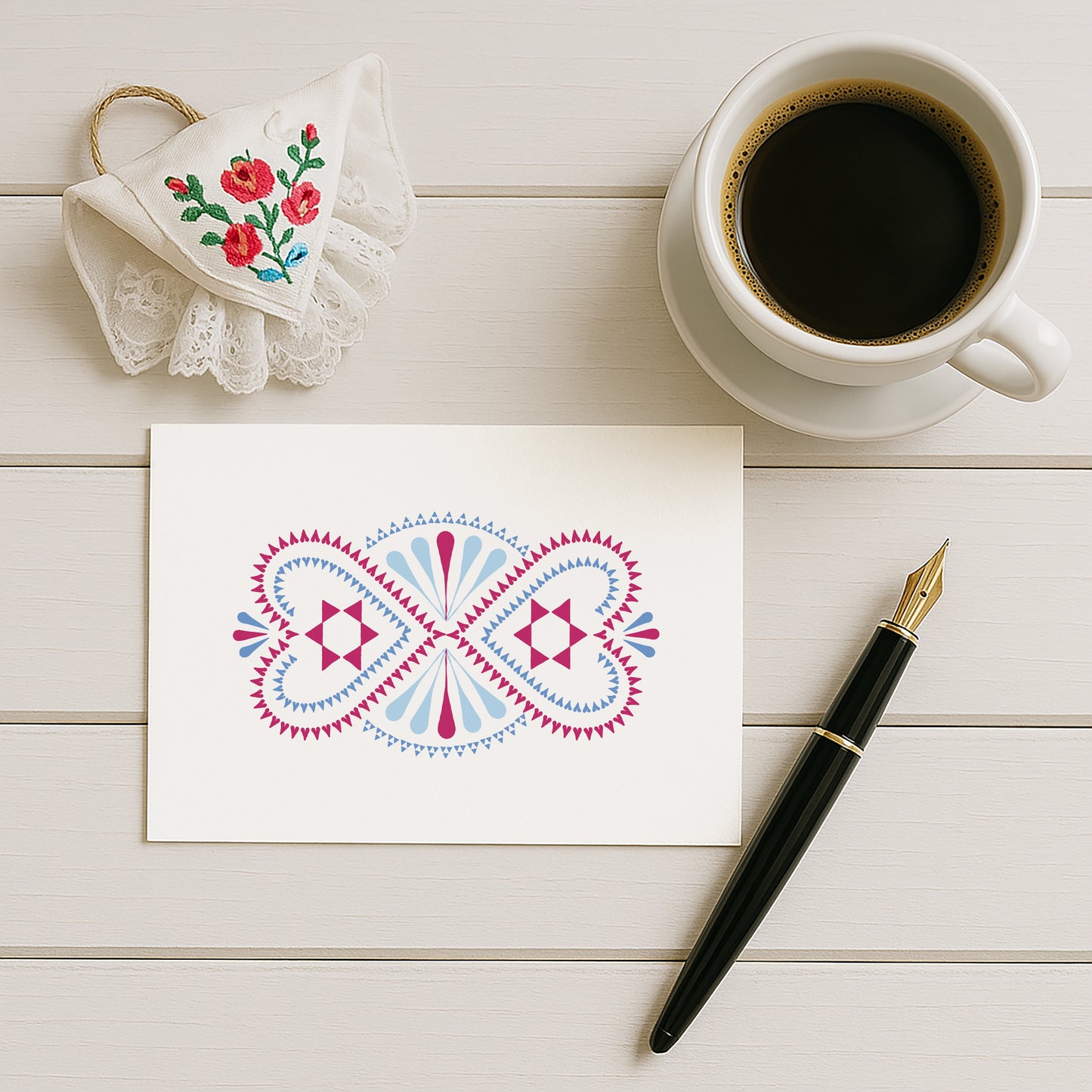 Postkarten-Set „Sommer & Blüte“ | Sorbische Muster in 10 Designs