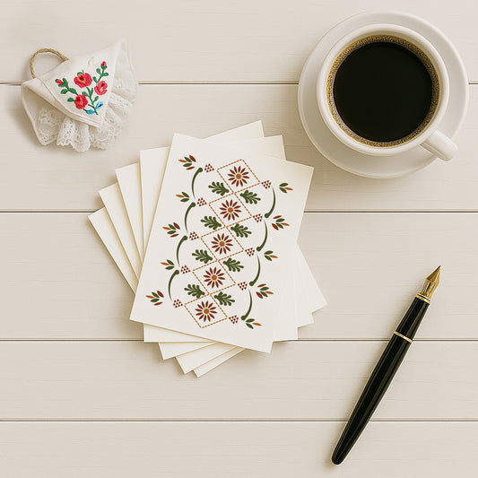Postkarten-Set „Herbst“ | 5er-Pack mit sorbischen Motiven