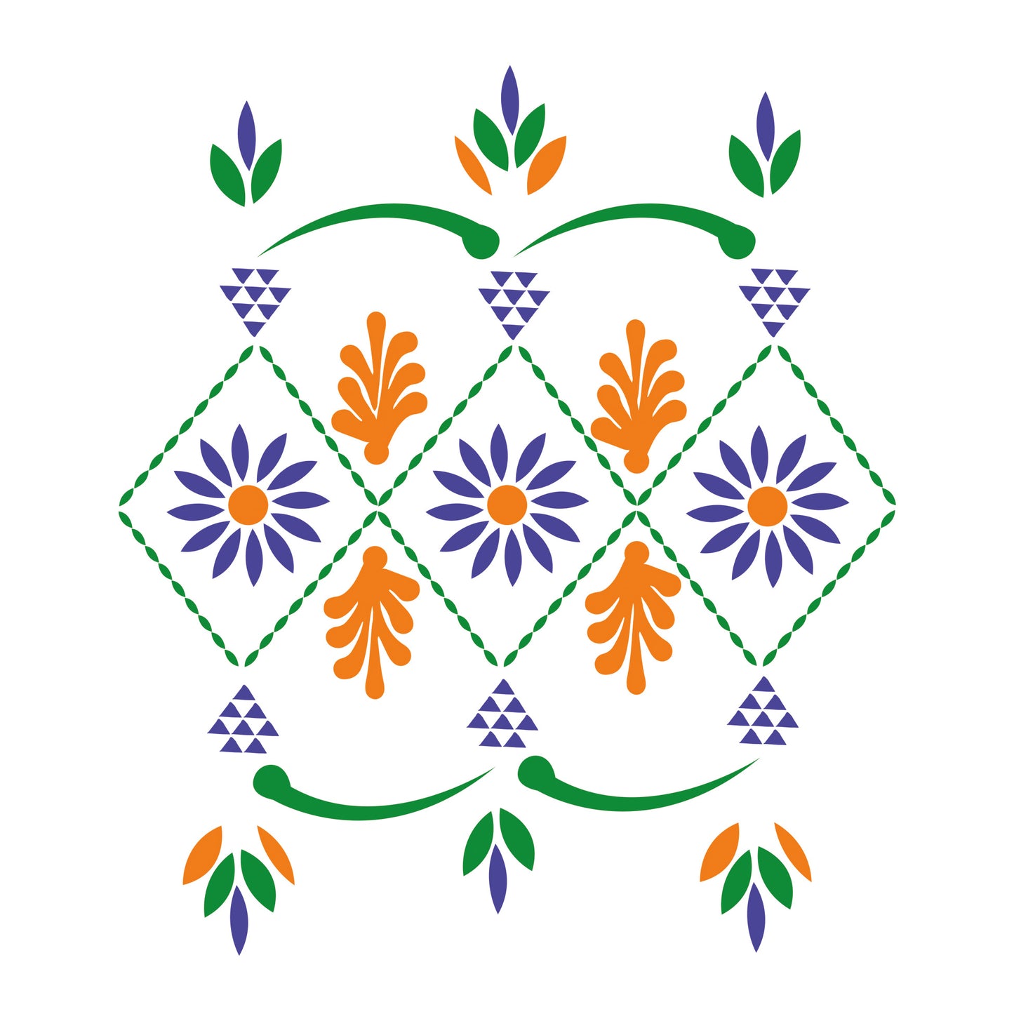 Tissue-Servietten „Gartenblüte“ – Sorbisches Muster (33×33 cm, 20 Stück)