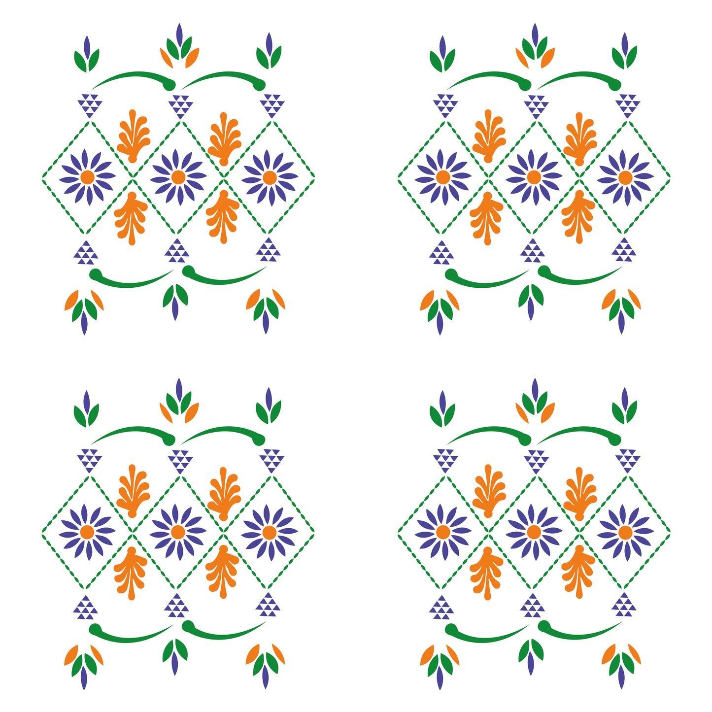 Tissue-Servietten „Gartenblüte“ – Sorbisches Muster (33×33 cm, 20 Stück)